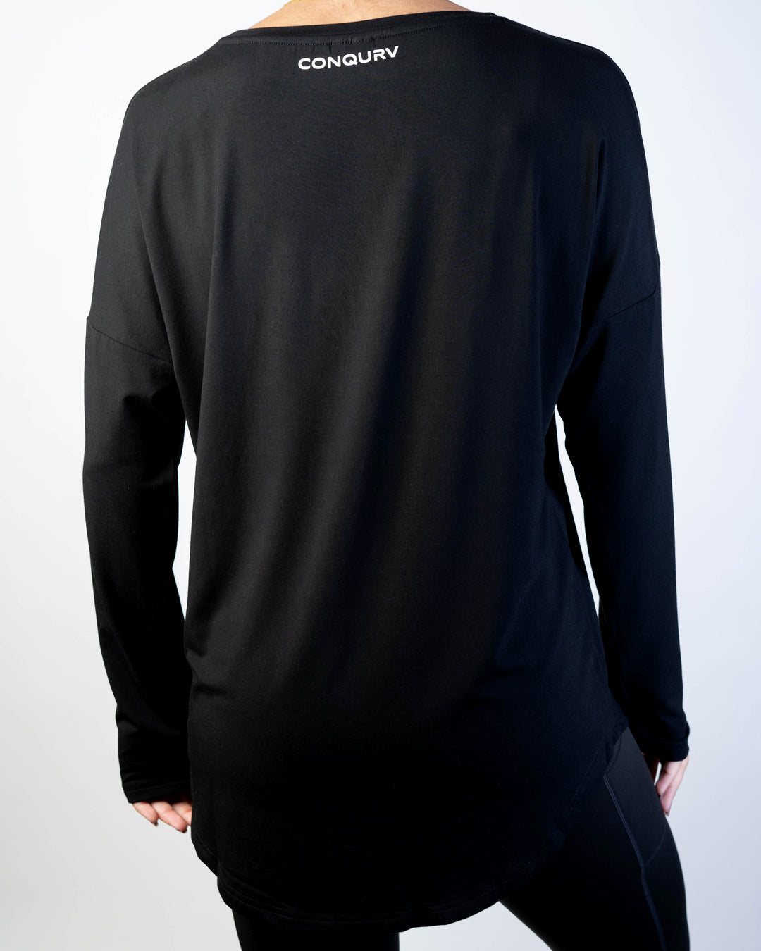 Versatile Long sleeve scallop bottom tee